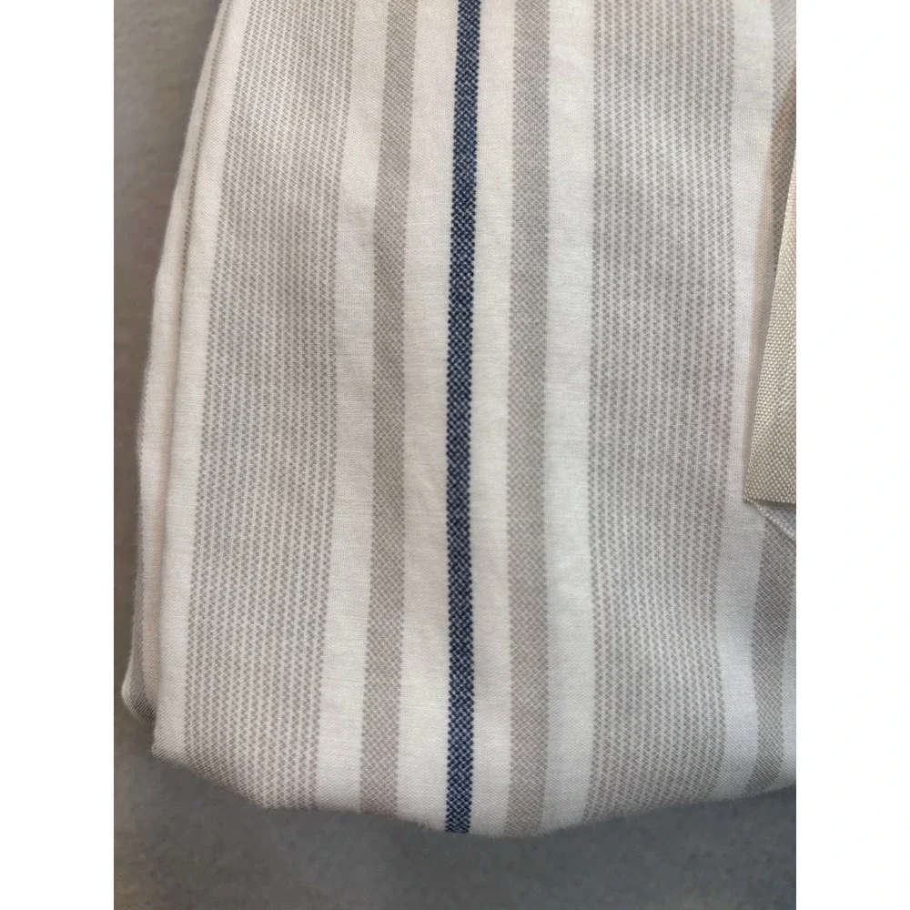 Tommy Hilfiger Blue Taupe Striped Nautical Preppy Full Size Flat & Fitted Sheets